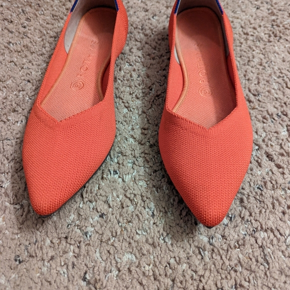 Rothy's The Point flat in Flame 🔥 (discontinued color) - Picture 7 of 9